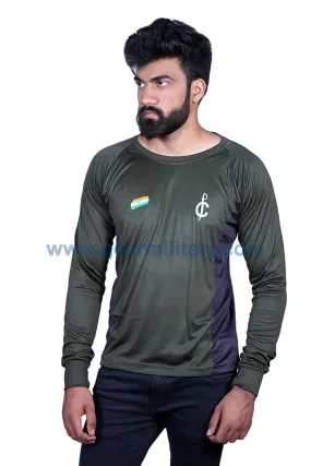 Commando Full Sleeves Olive Green T Shirt