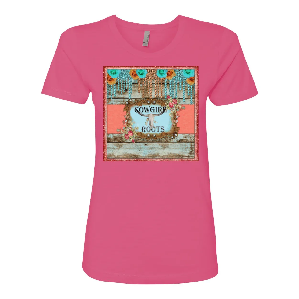 Cowgirl Roots™ Cowgirl Roots Logo Boyfriend Style T Shirt