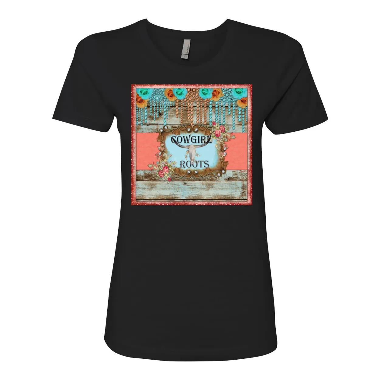 Cowgirl Roots™ Cowgirl Roots Logo Boyfriend Style T Shirt