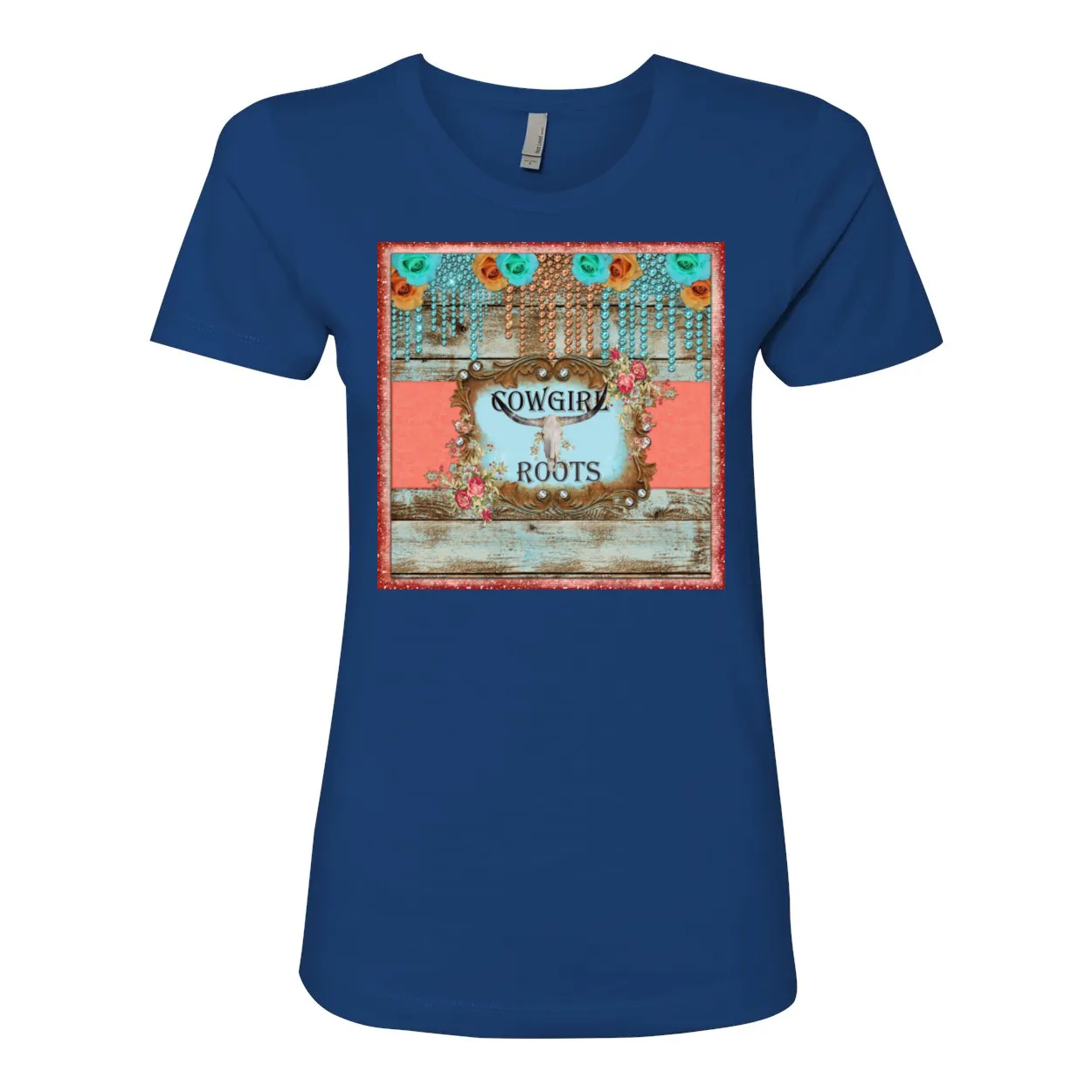 Cowgirl Roots™ Cowgirl Roots Logo Boyfriend Style T Shirt