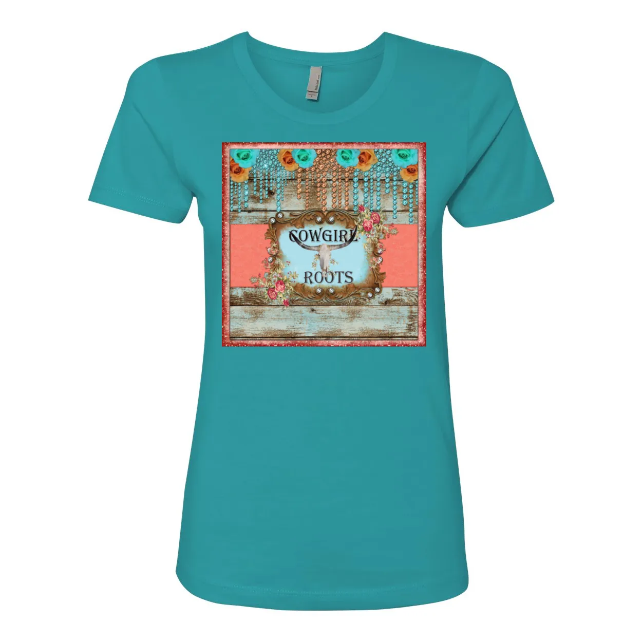 Cowgirl Roots™ Cowgirl Roots Logo Boyfriend Style T Shirt