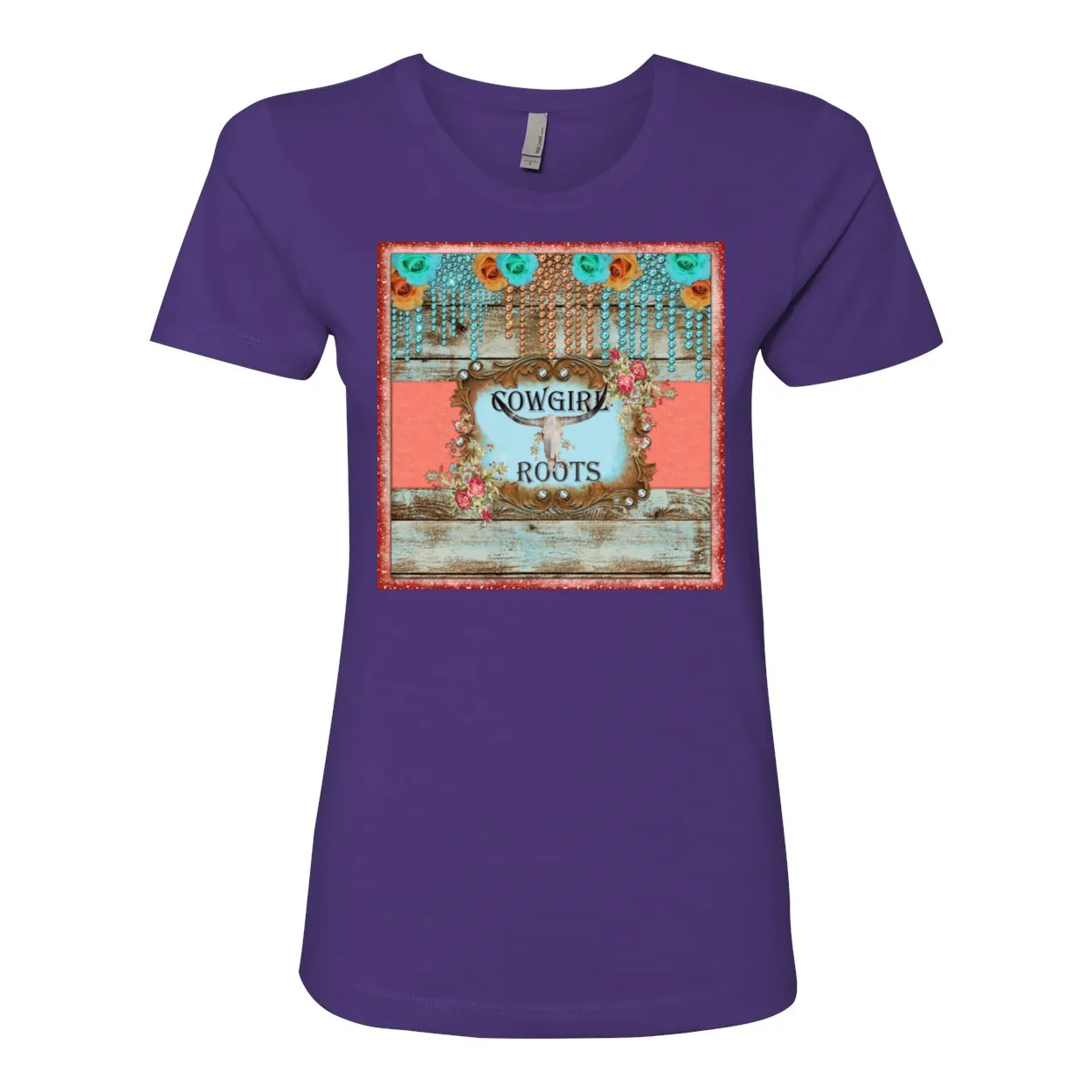 Cowgirl Roots™ Cowgirl Roots Logo Boyfriend Style T Shirt