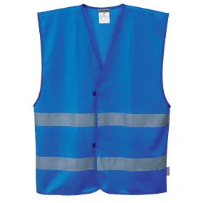 Custom ROYAL BLUE Safety Vest Reflective Hi Vis Work and Event Style Vest