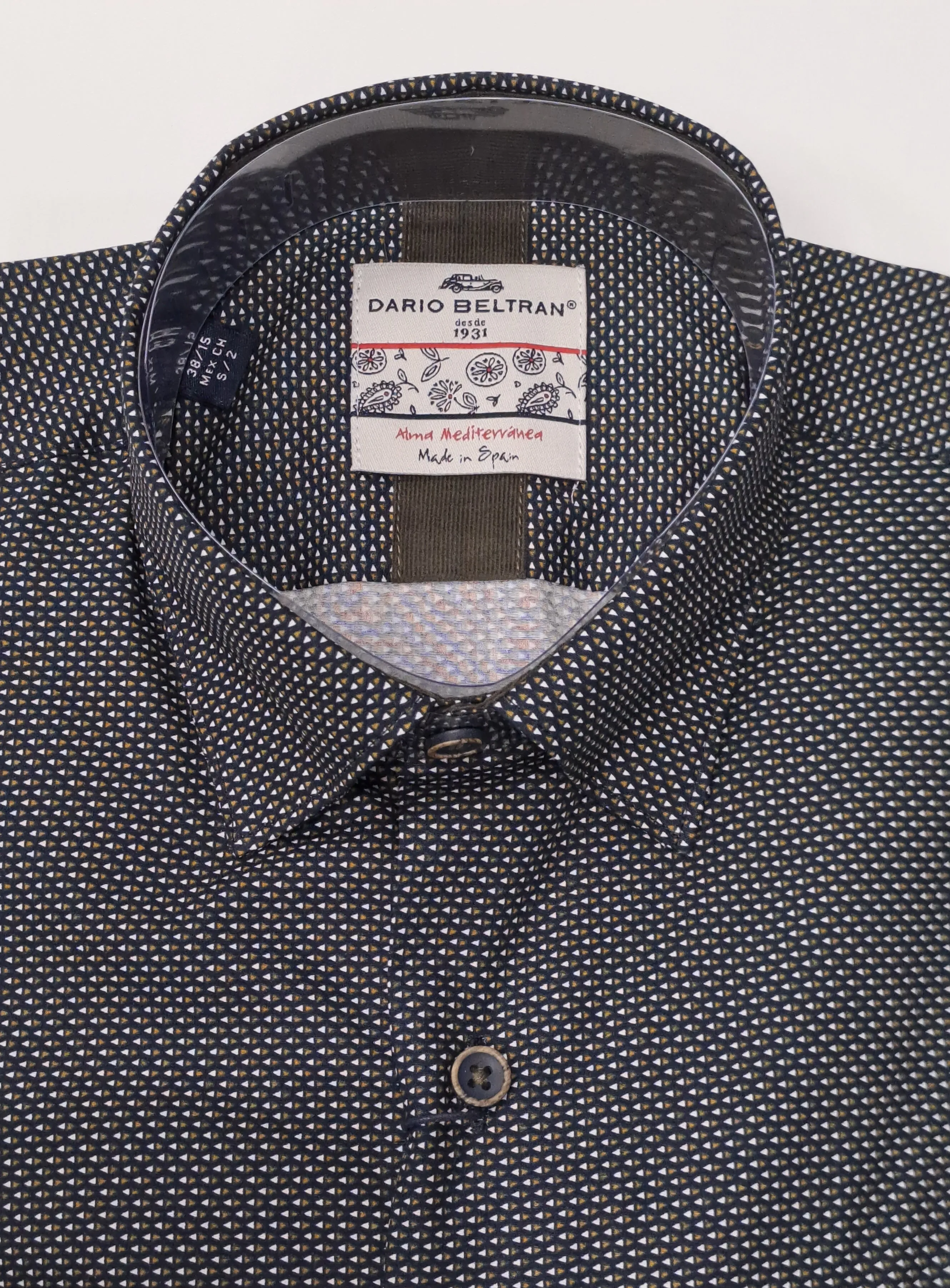 Dario Beltran Burrent Regular Fit Long Sleeve Shirt 411 - Green