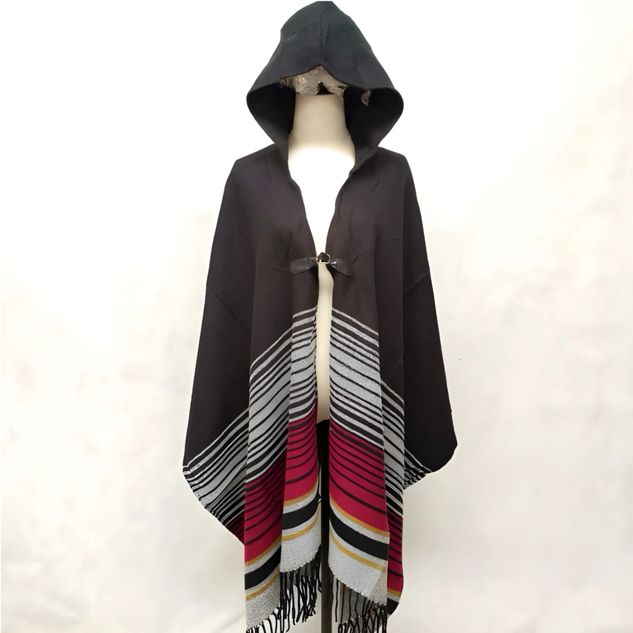 DEIA Oversized Poncho cape shawl wrap with hood