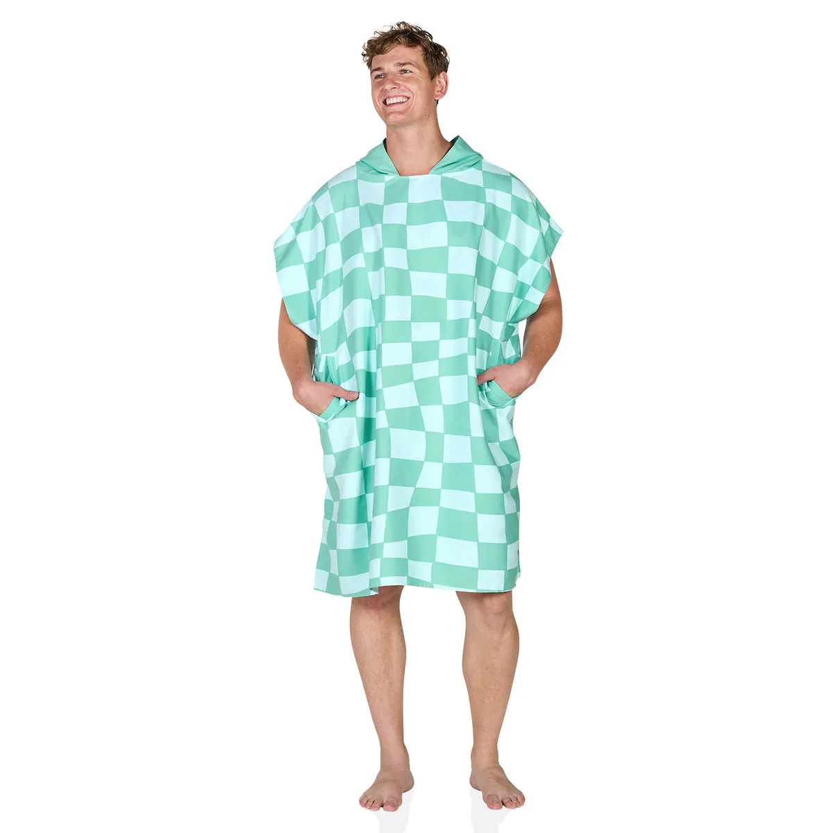 Dock & Bay Poncho Adults - Check Mate