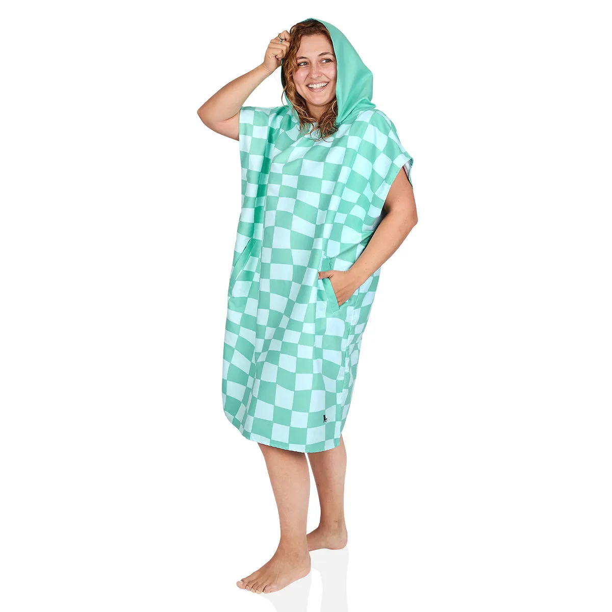 Dock & Bay Poncho Adults - Check Mate
