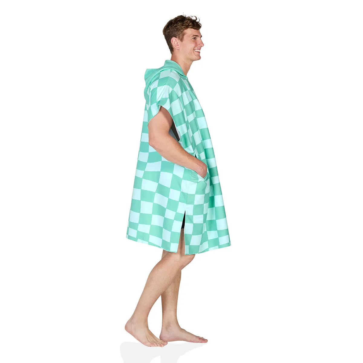 Dock & Bay Poncho Adults - Check Mate