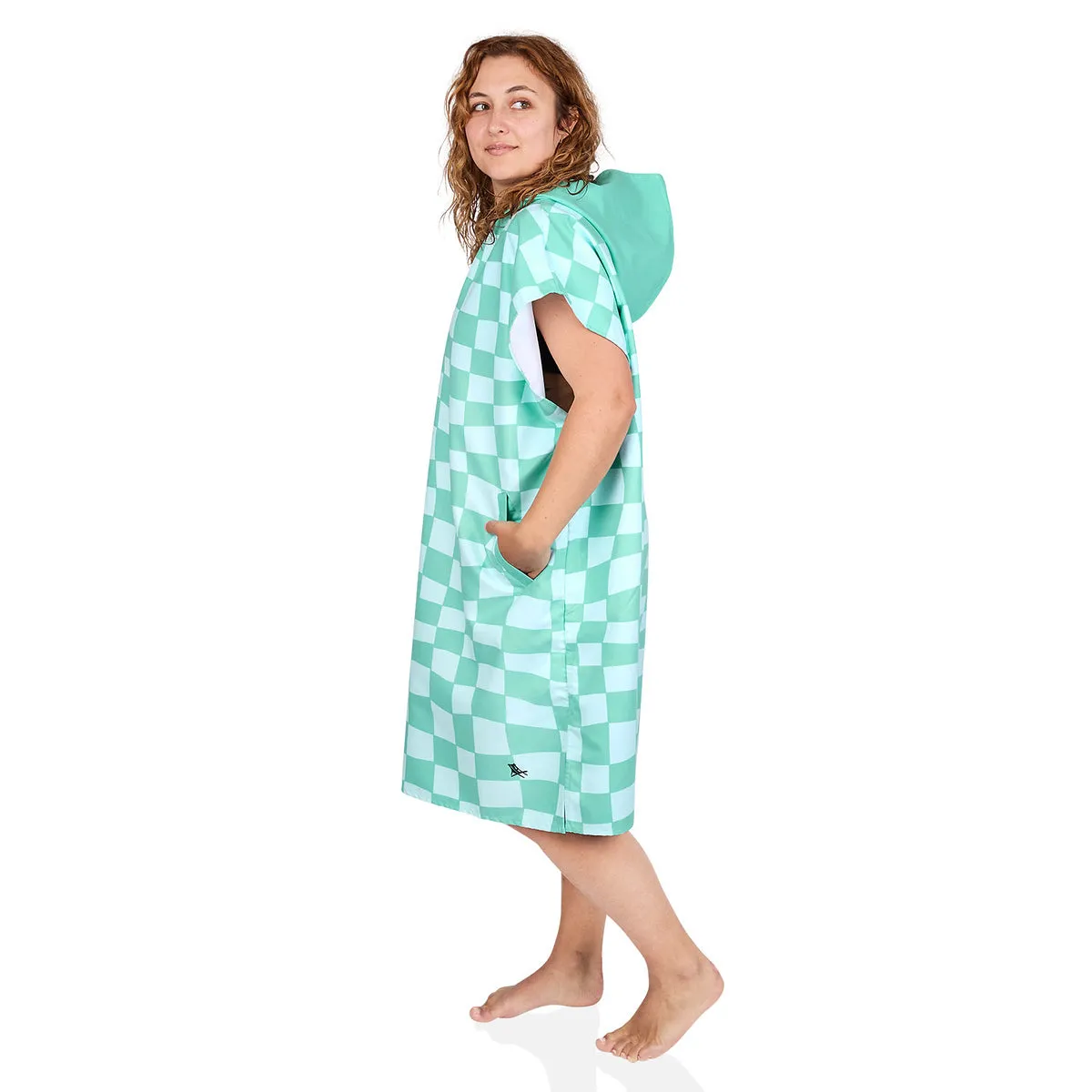 Dock & Bay Poncho Adults - Check Mate