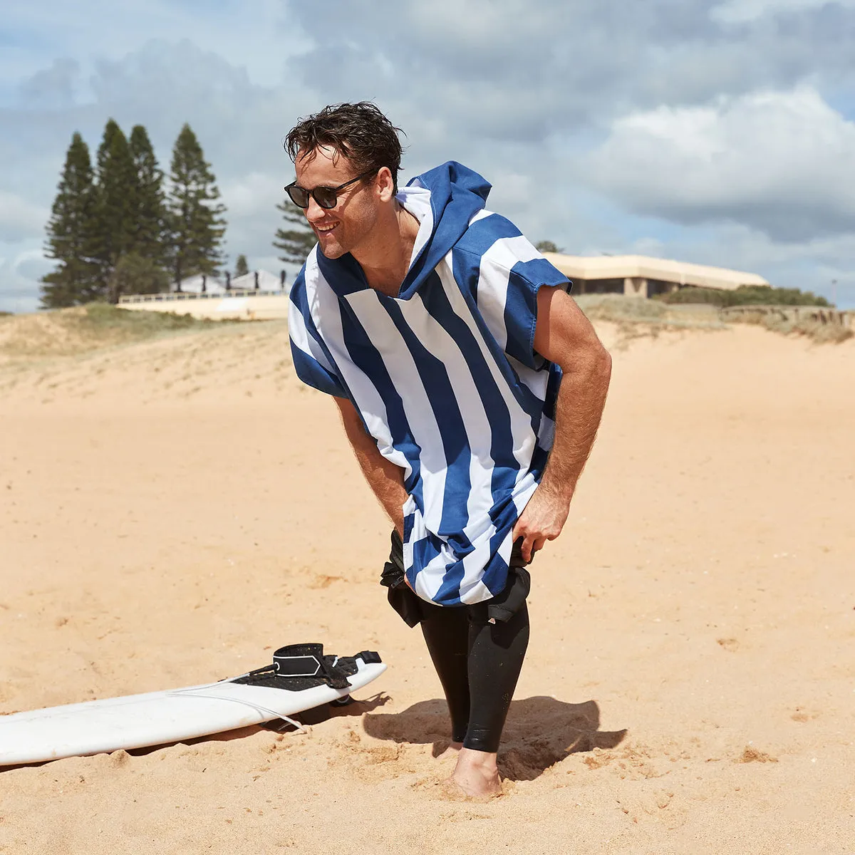 Dock & Bay Poncho Adults - Whitsunday Blue