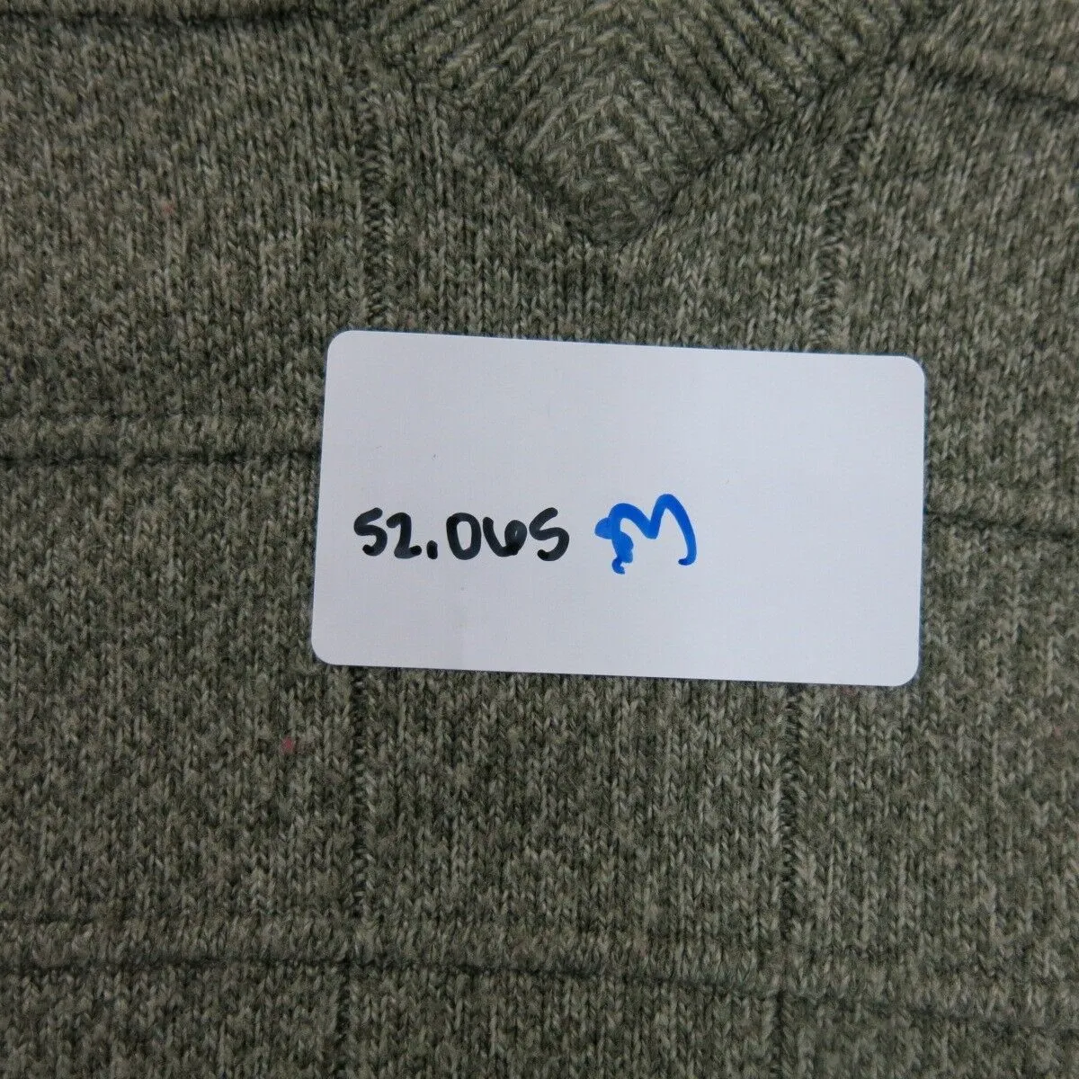 Dockers Mens Vest Sweater Knitted V Neck Sleeveless Heather Green Size XXL