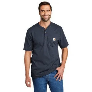 EMBROIDERED - CTK84 - Carhartt® Short Sleeve Henley T-Shirt