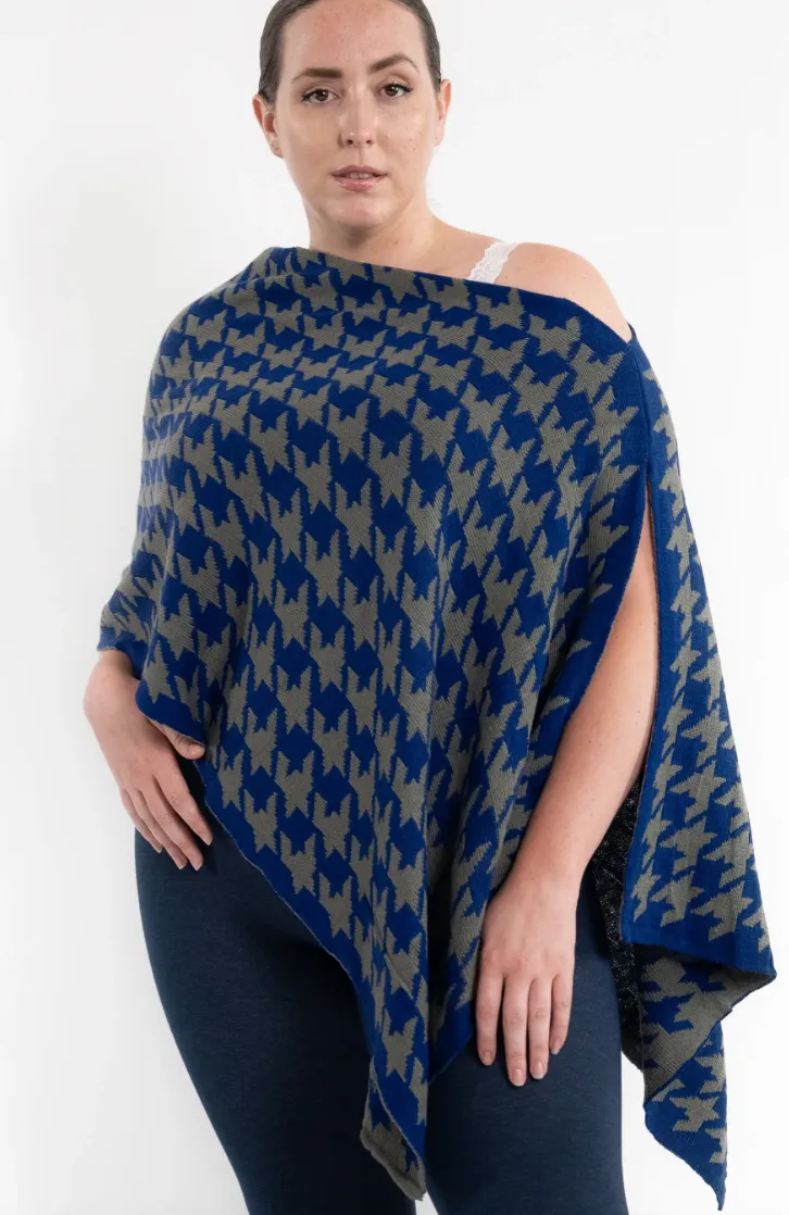 ET8102 Houndstooth Poncho