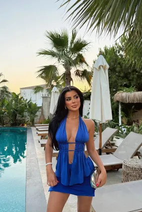 EYY Women BLUE SAMBA SKIRT SUIT - Chernivtsi