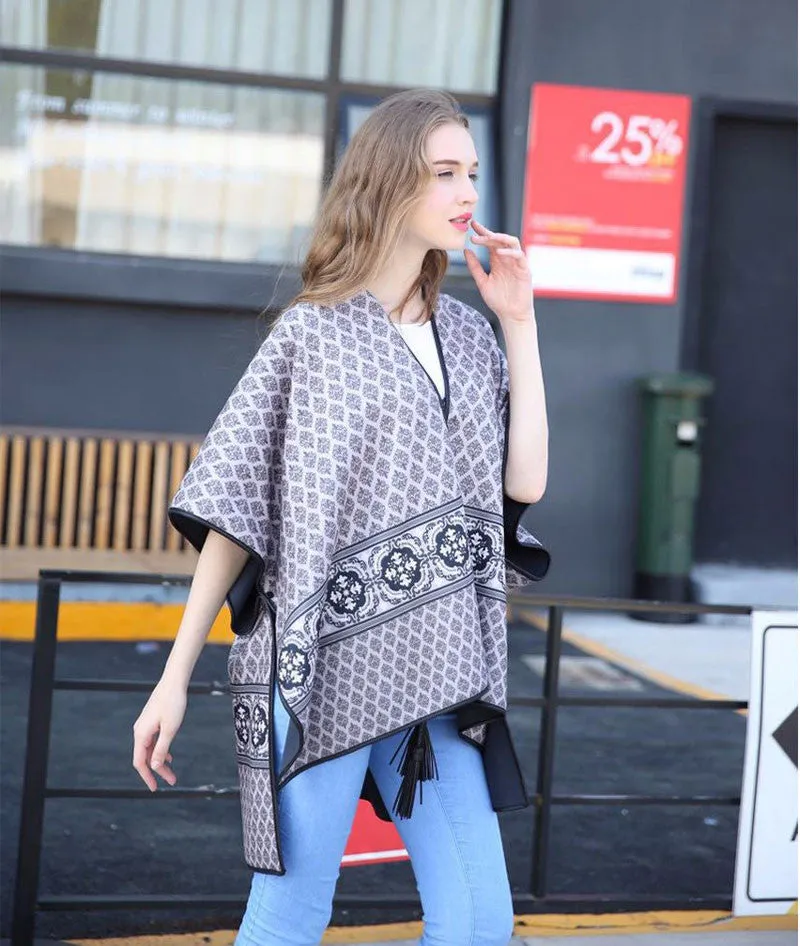 Fashion Warm Winter Women's Poncho
