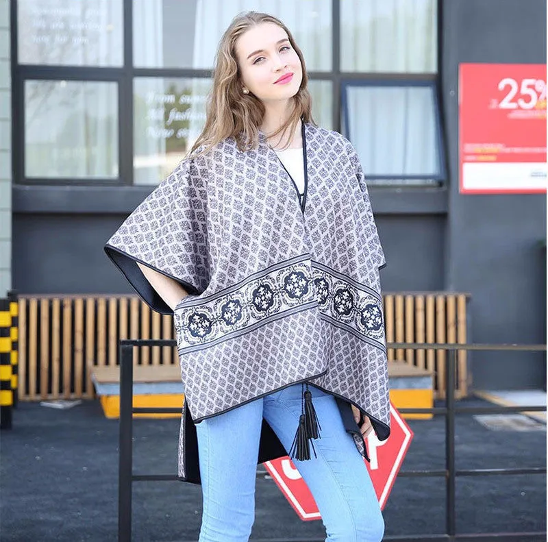 Fashion Warm Winter Women's Poncho
