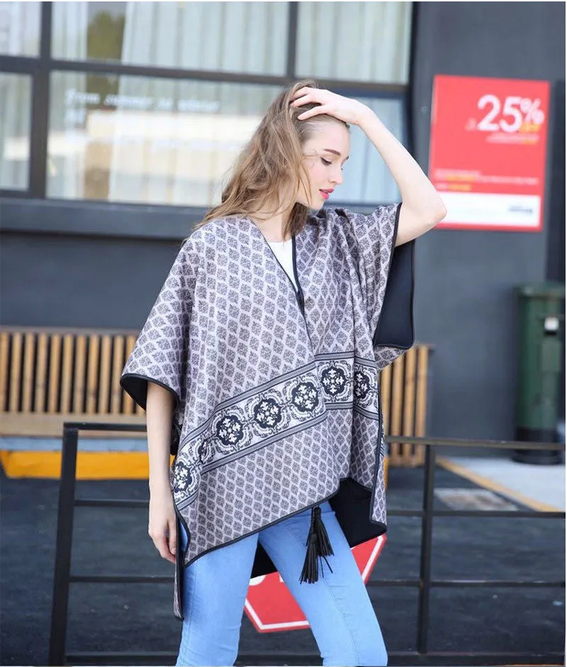 Fashion Warm Winter Women's Poncho