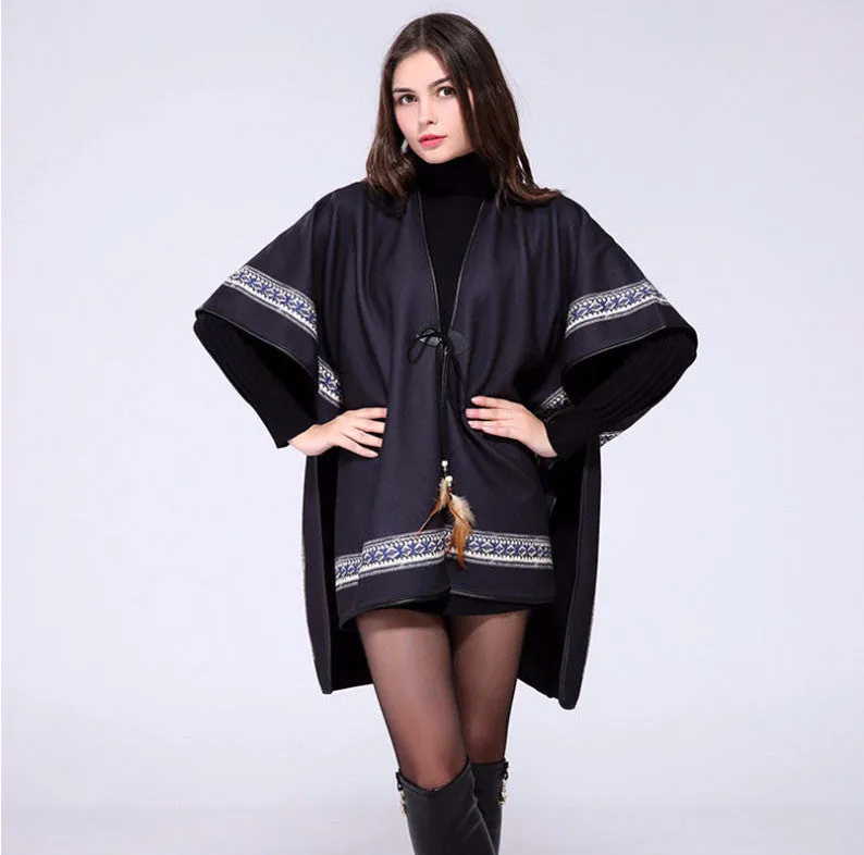 Fashion Warm Winter Women's Poncho