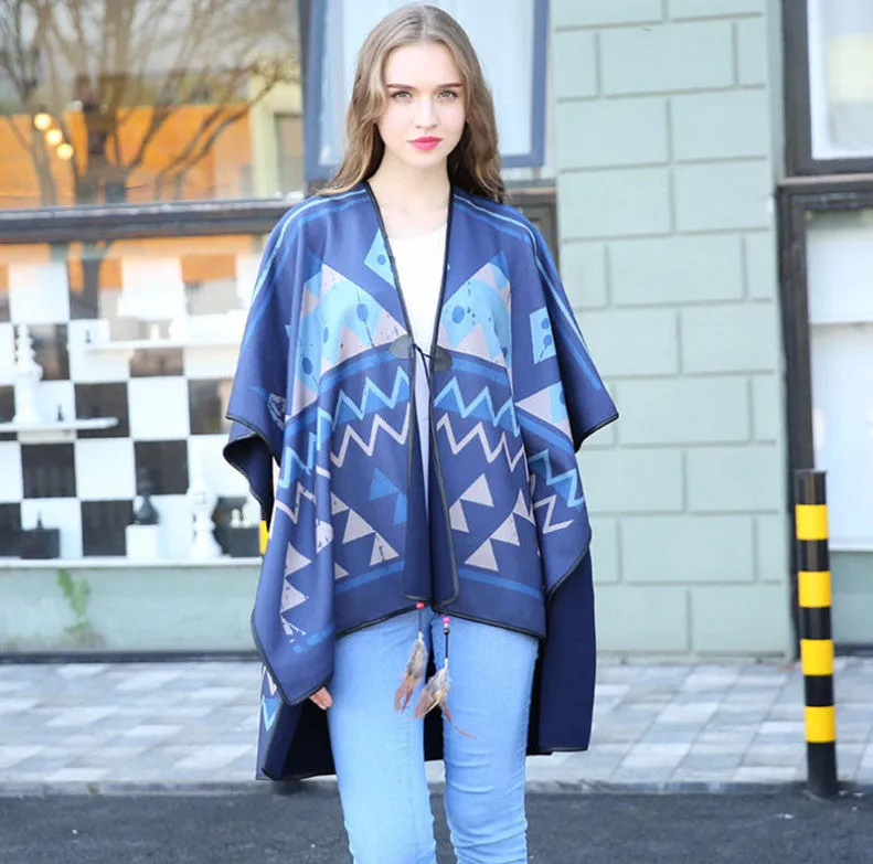 Fashion Warm Winter Women's Poncho