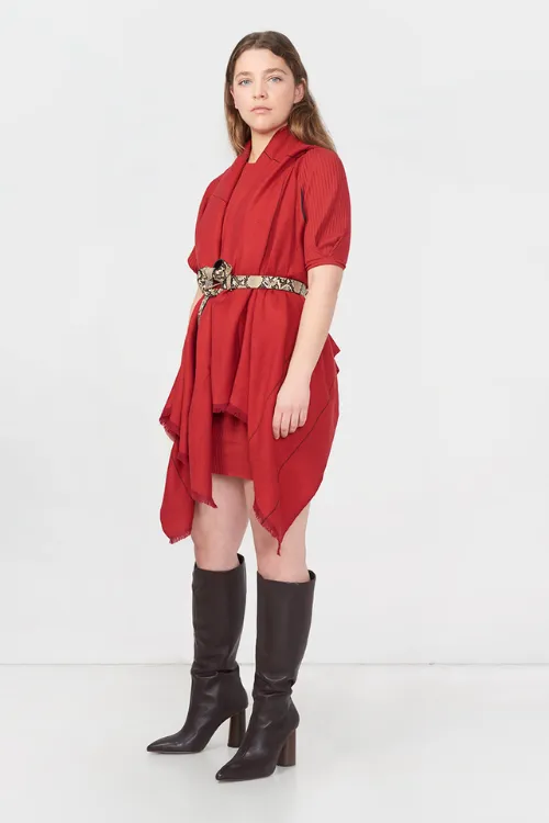 Fifth Origins Versatile Handwoven Cape/ Poncho Infinity Rose