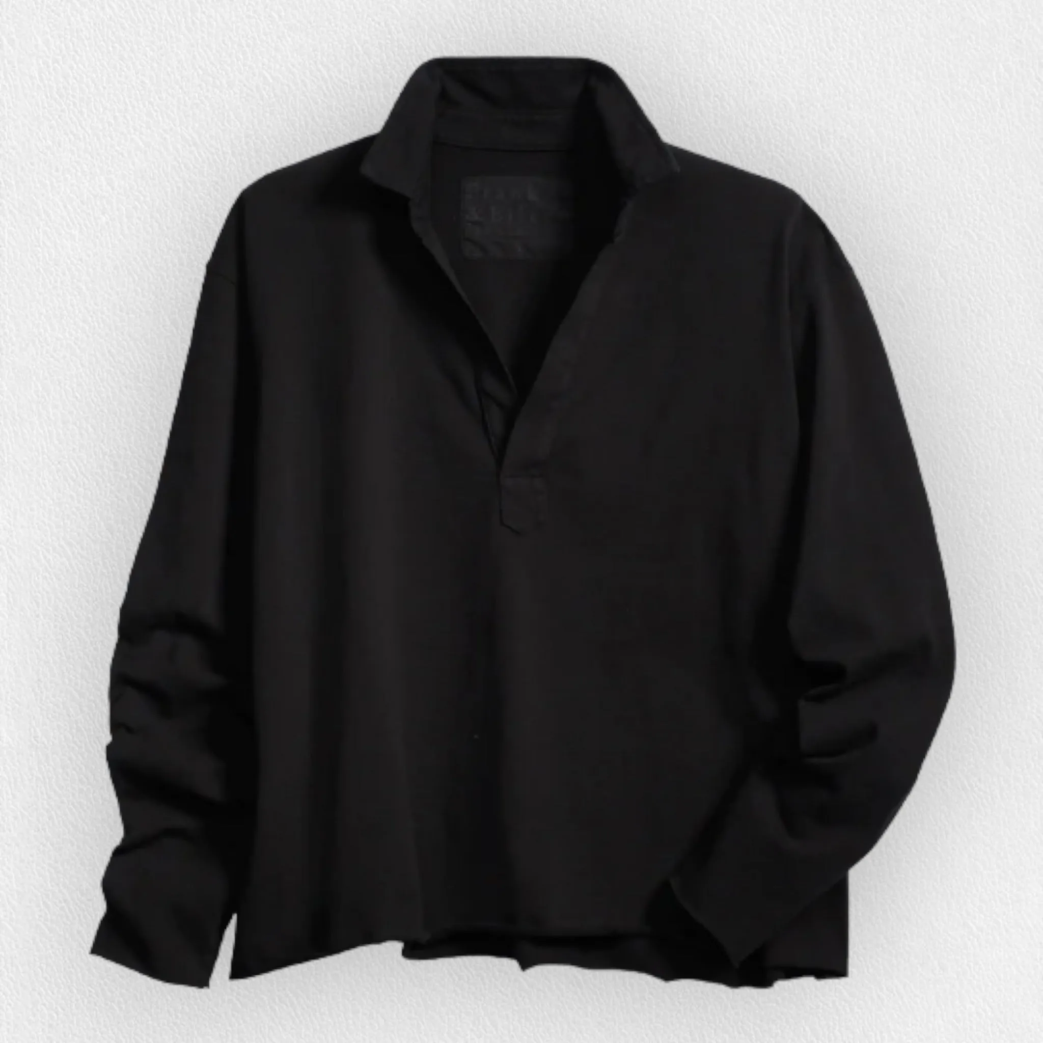 FRANK AND EILEEN - PATRICK POPOVER HENLEY IN HERITAGE JERSEY BLACK