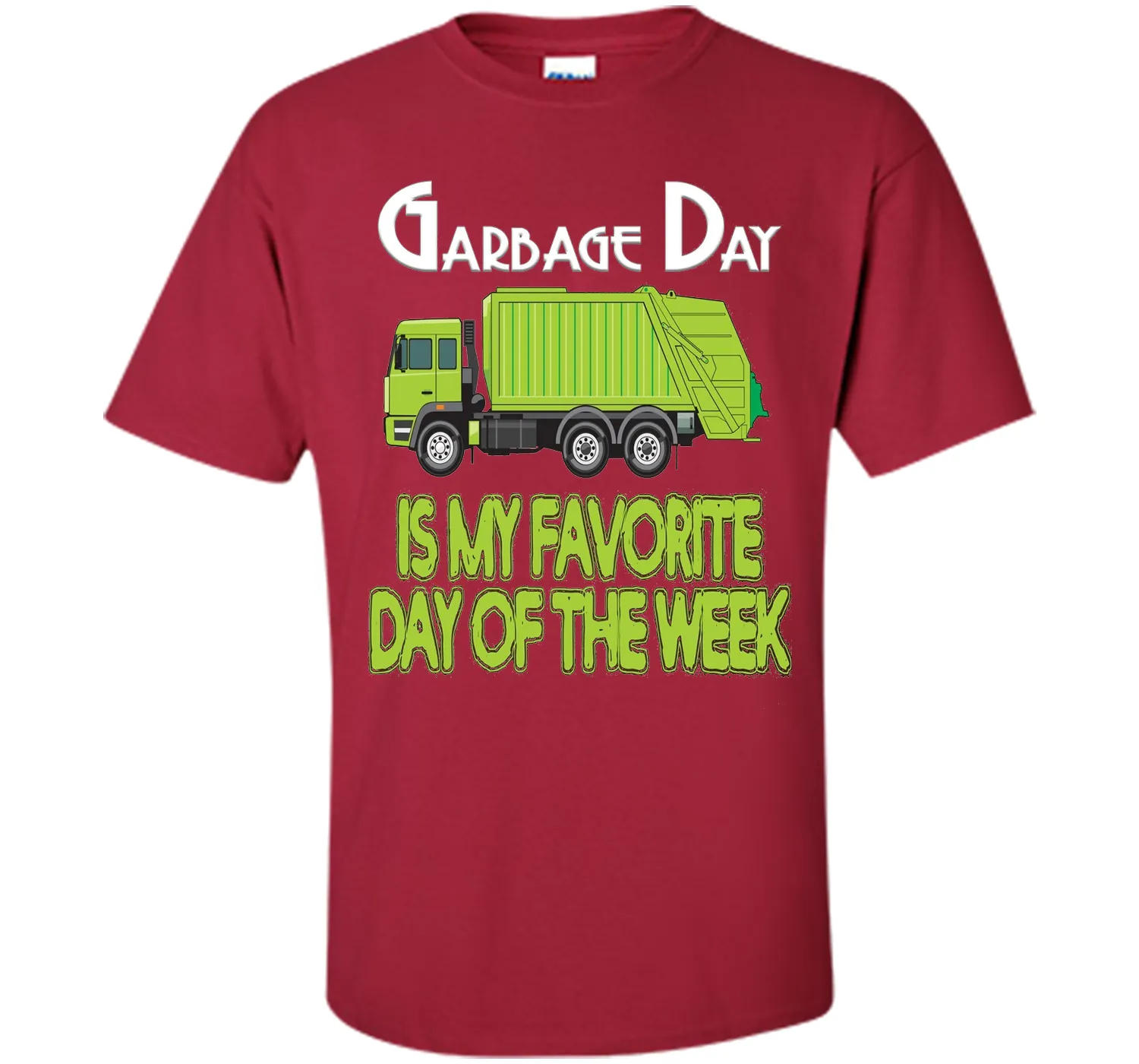 Garbage Day Truck T-Shirt Kids Boys Girls Adult Trash Shirt