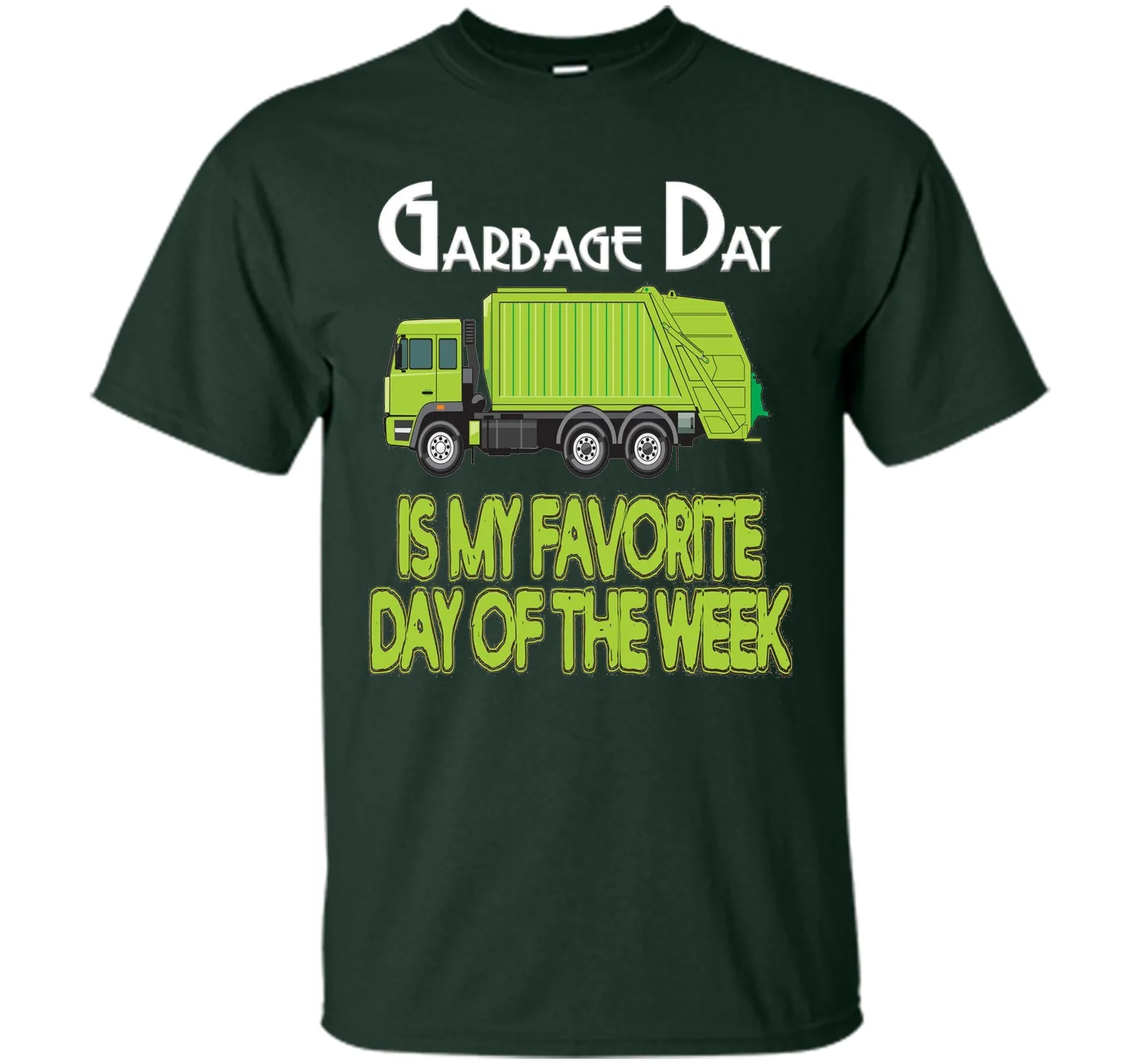 Garbage Day Truck T-Shirt Kids Boys Girls Adult Trash Shirt