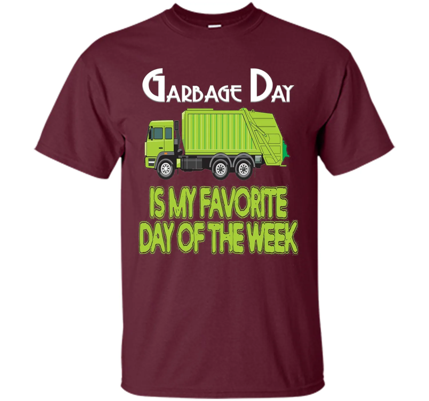 Garbage Day Truck T-Shirt Kids Boys Girls Adult Trash Shirt