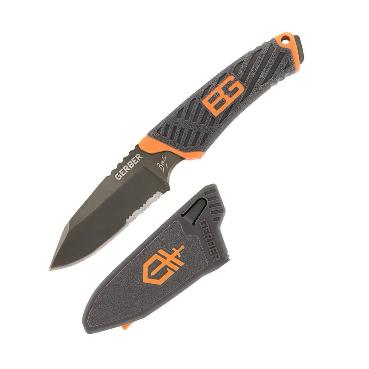 Gerber Gear Bear Grylls Compact Fixed Blade Knife, Survival Torch & Poncho Combo