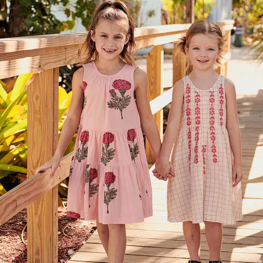 Girls Eloise Dress - Blush Marigold