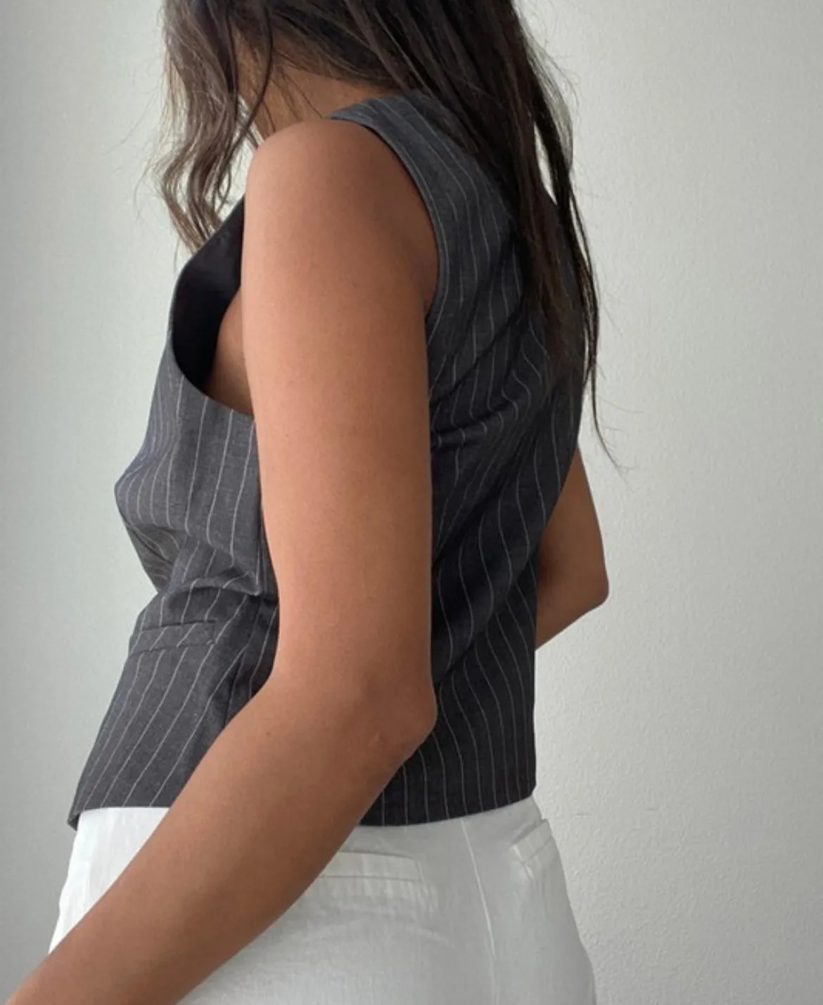 Halle Stripe Vest