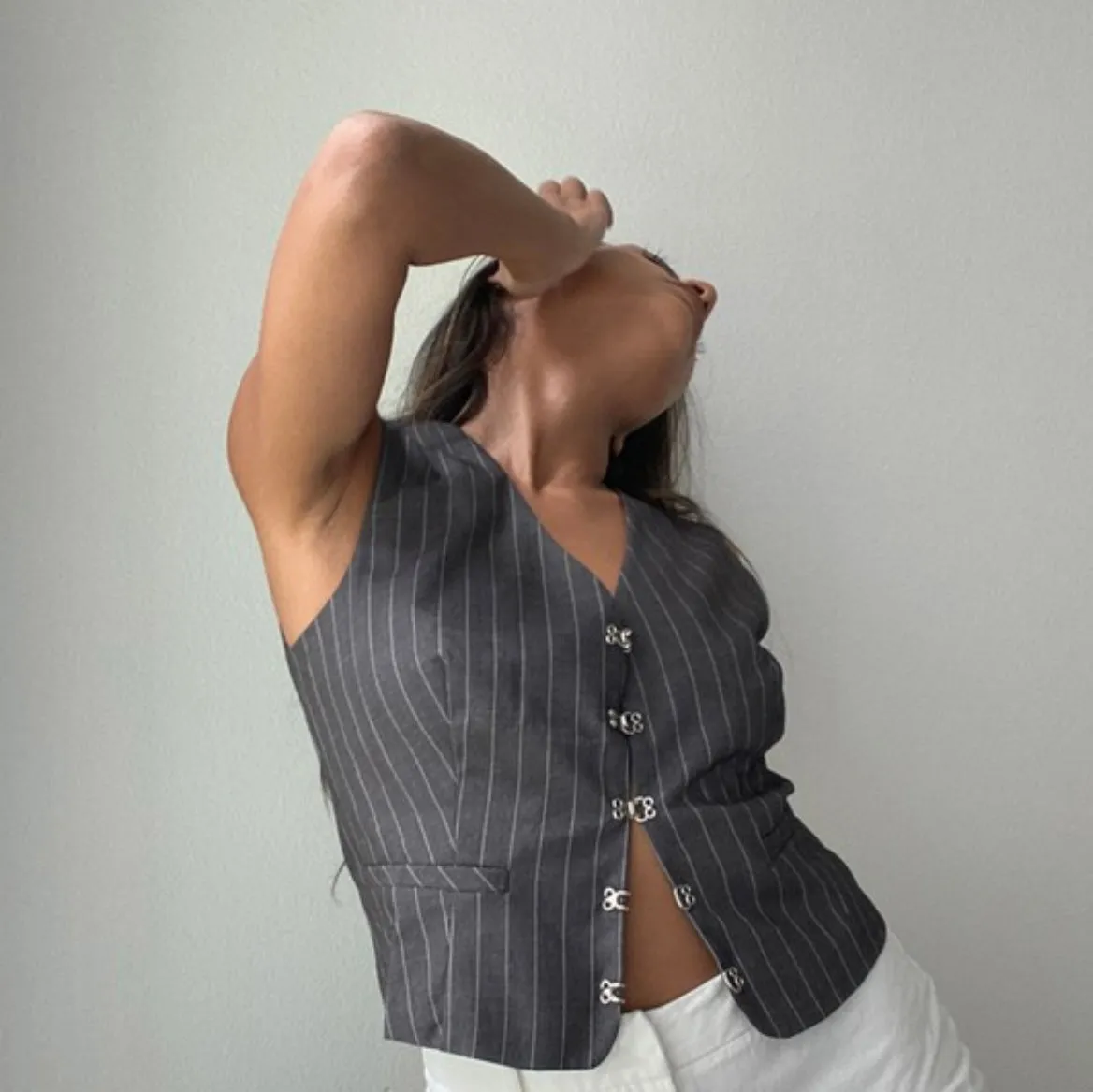 Halle Stripe Vest
