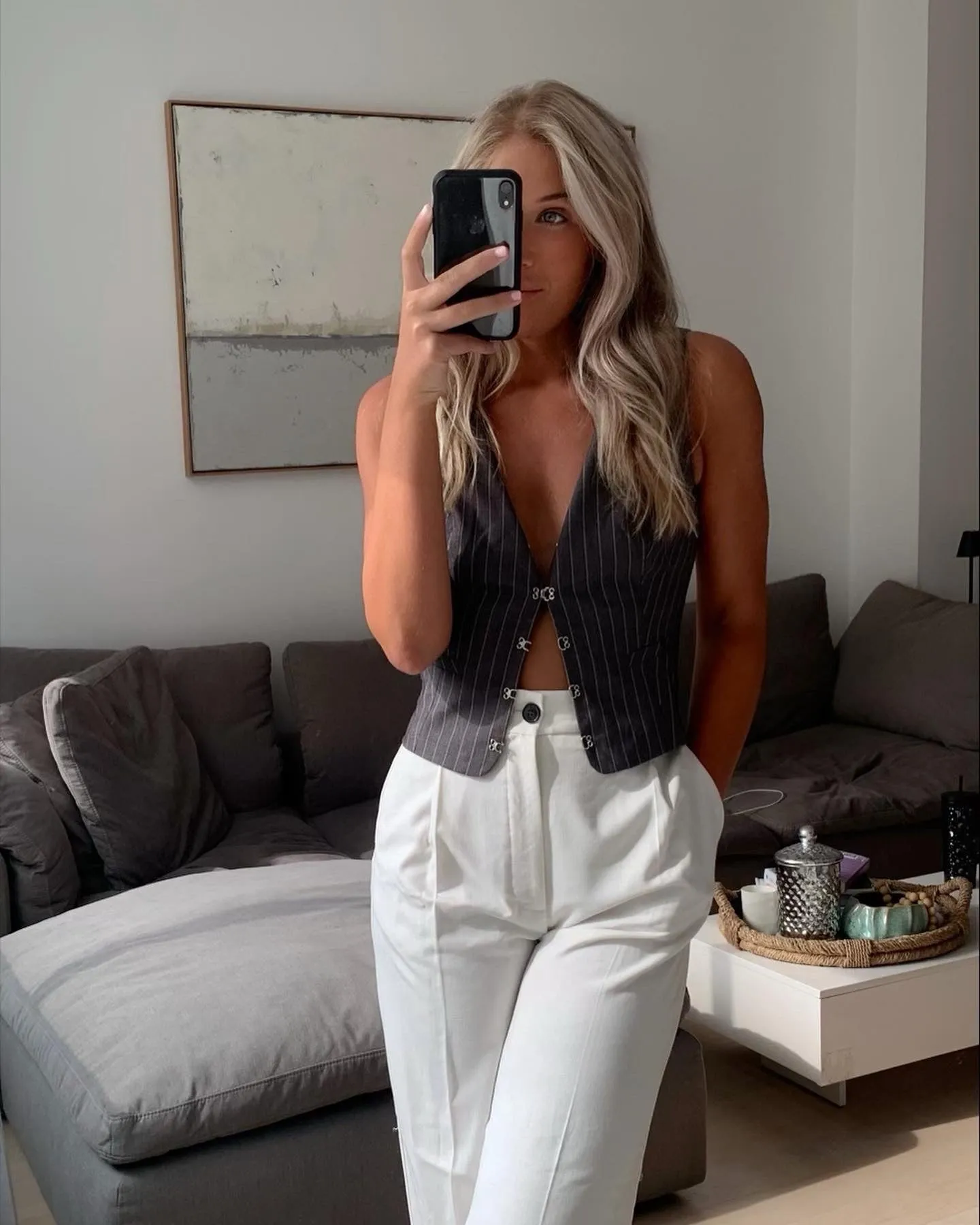 Halle Stripe Vest