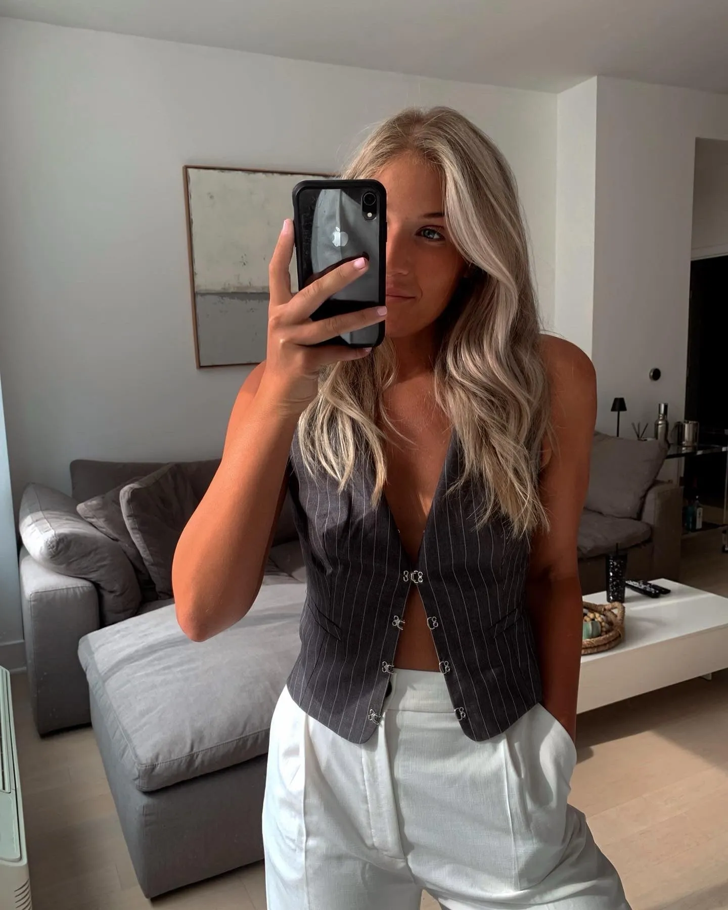 Halle Stripe Vest