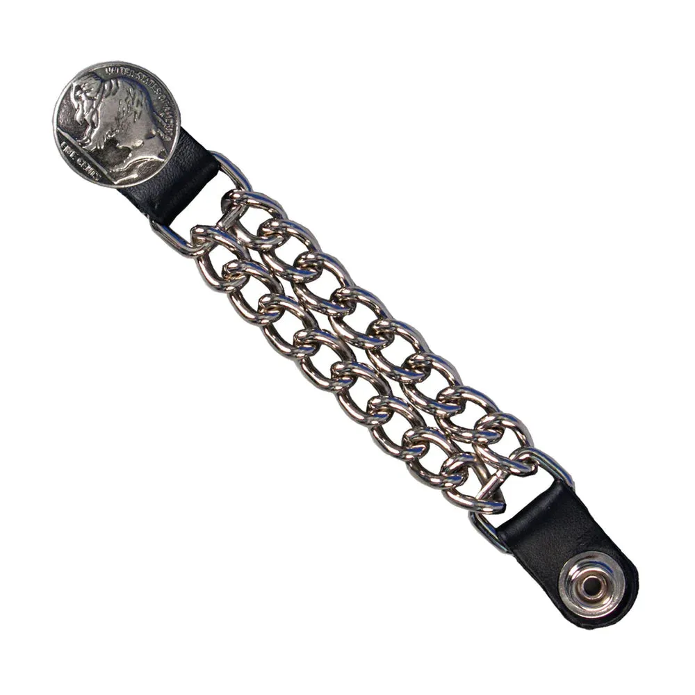 HL1009 Chain Vest Extender BUFFALO NICKEL 4"