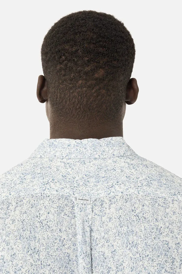 Industrie The Maraca S/S Shirt - White Blue