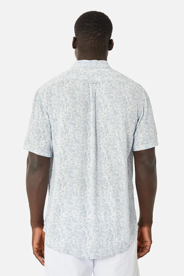 Industrie The Maraca S/S Shirt - White Blue