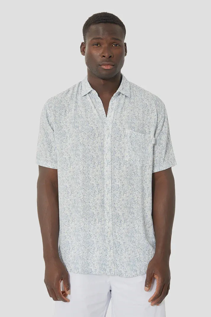 Industrie The Maraca S/S Shirt - White Blue