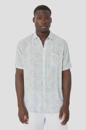 Industrie The Maraca S/S Shirt - White Blue