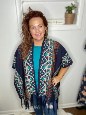 Just The Way Aztec Poncho