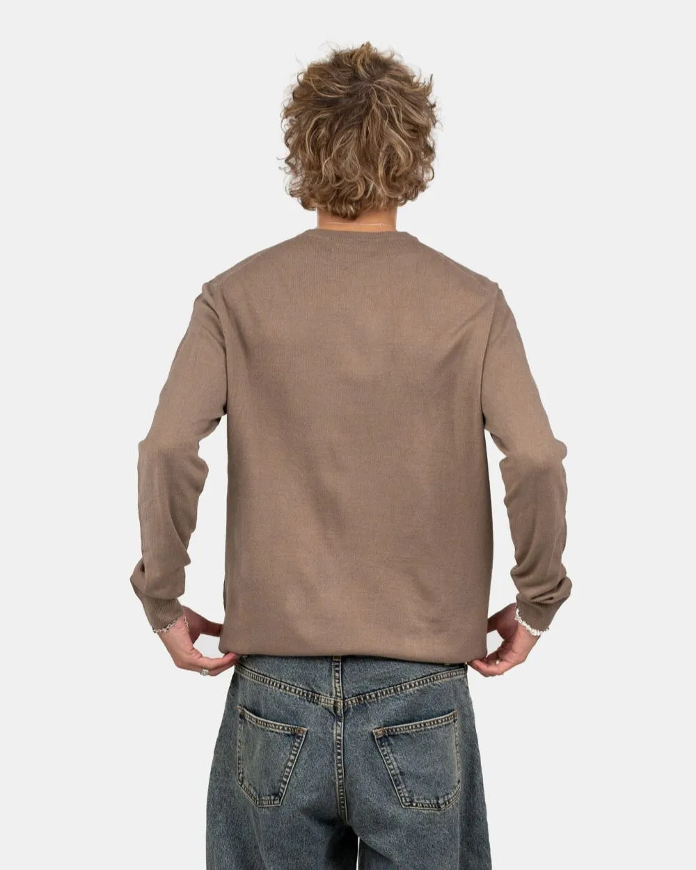 Knitted jumper Brown