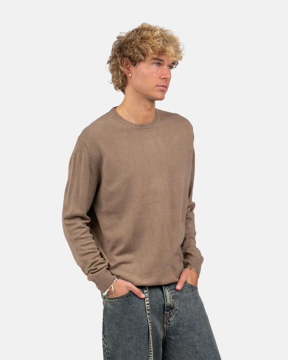 Knitted jumper Brown