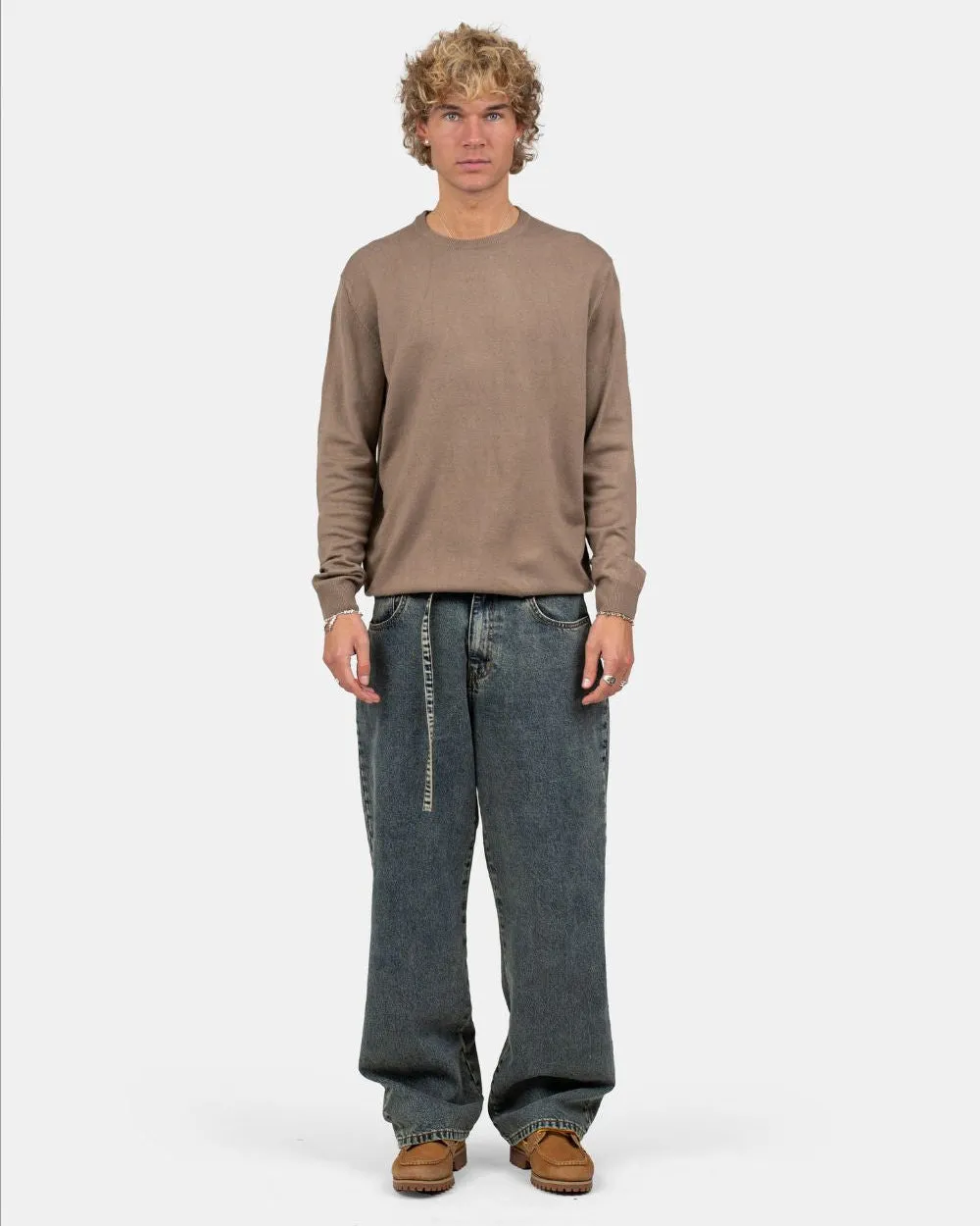 Knitted jumper Brown