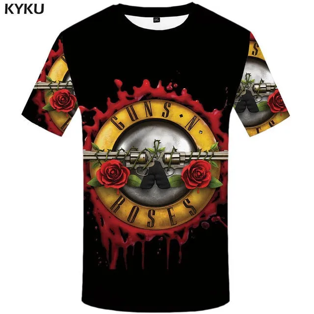 KYKU Brand Russia T-shirt Bear Shirts War Tshirt Military Clothes Gun Tees  Tops Men 3d T shirt 2017 Cool Tee