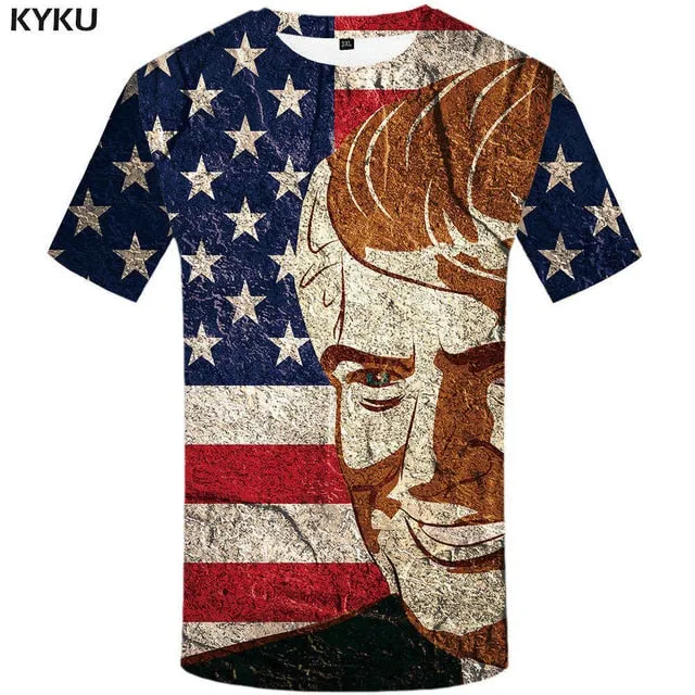KYKU Brand Russia T-shirt Bear Shirts War Tshirt Military Clothes Gun Tees  Tops Men 3d T shirt 2017 Cool Tee