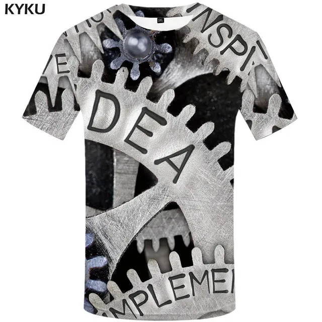 KYKU Brand Russia T-shirt Bear Shirts War Tshirt Military Clothes Gun Tees  Tops Men 3d T shirt 2017 Cool Tee