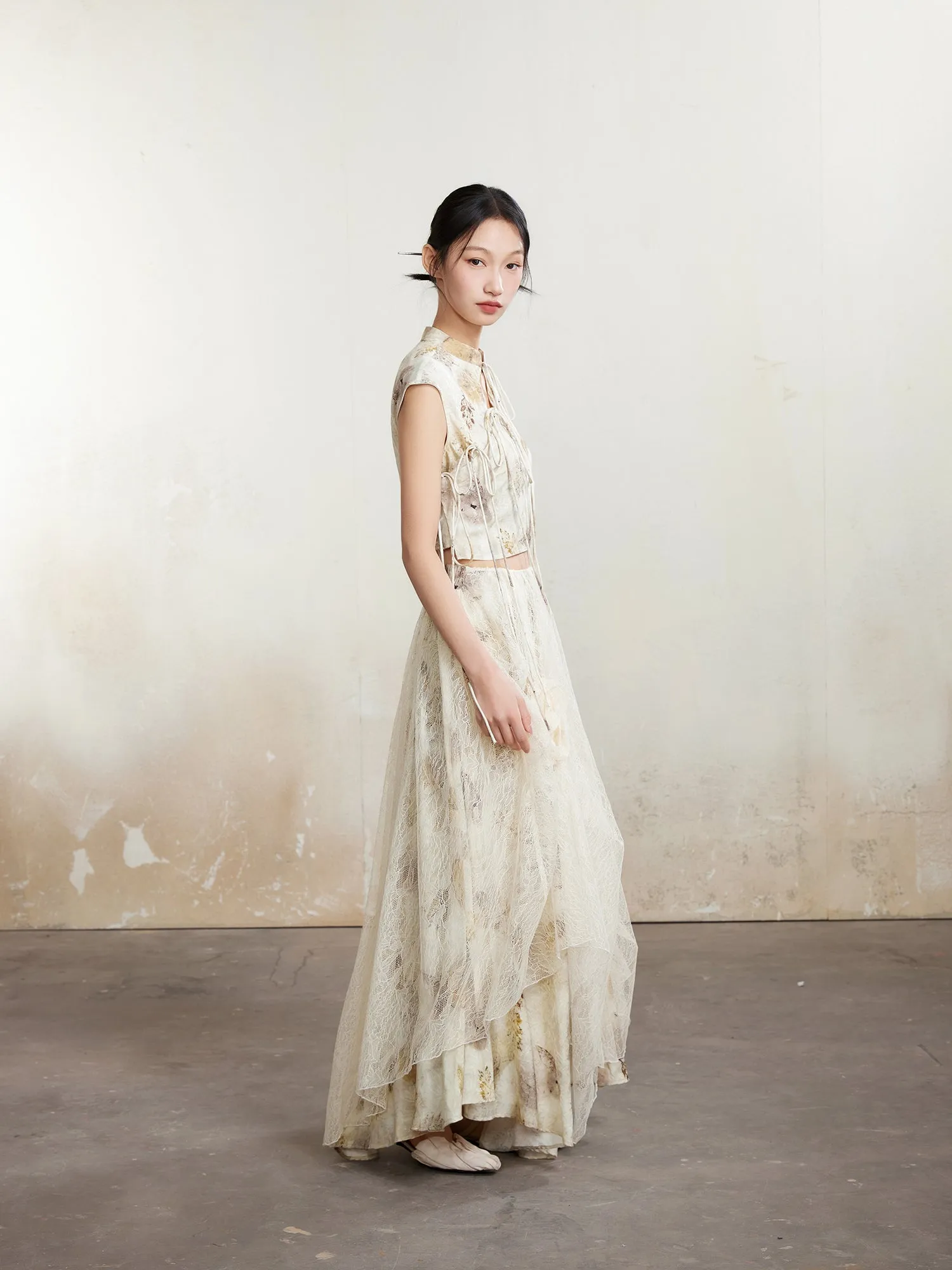 Lace Flower Fairy Long Skirt