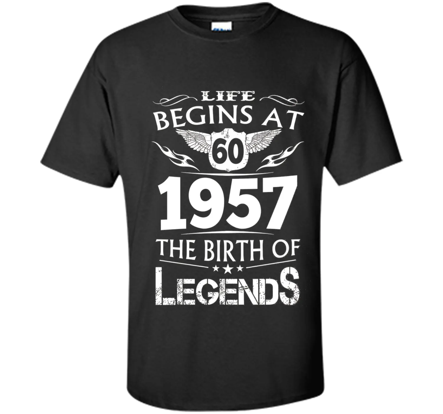 Life Begins At 60 1957 The Birth Of Legends T-Shirt t-shirt