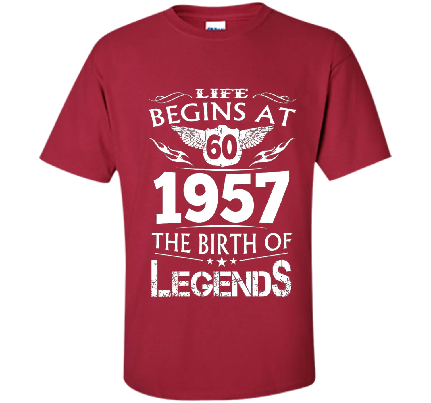 Life Begins At 60 1957 The Birth Of Legends T-Shirt t-shirt