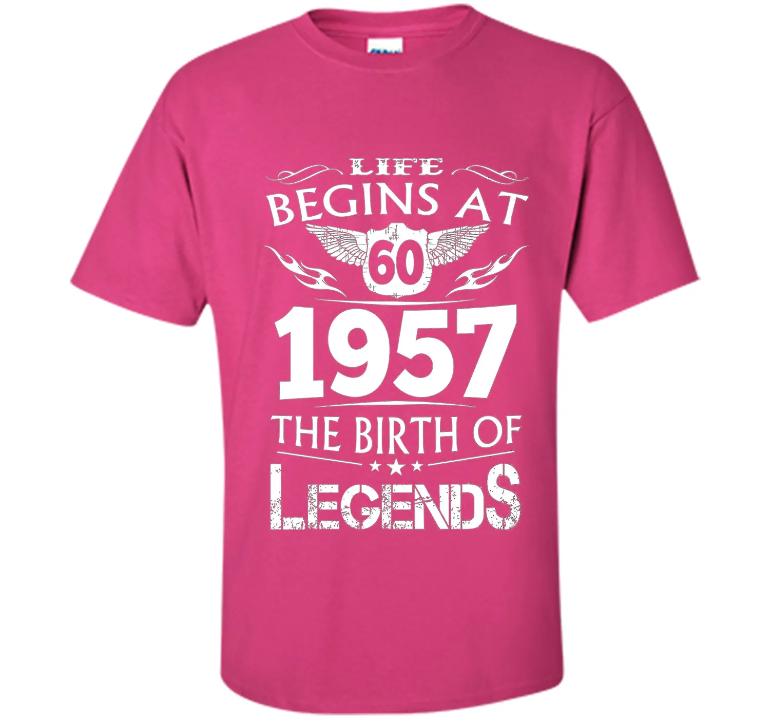 Life Begins At 60 1957 The Birth Of Legends T-Shirt t-shirt
